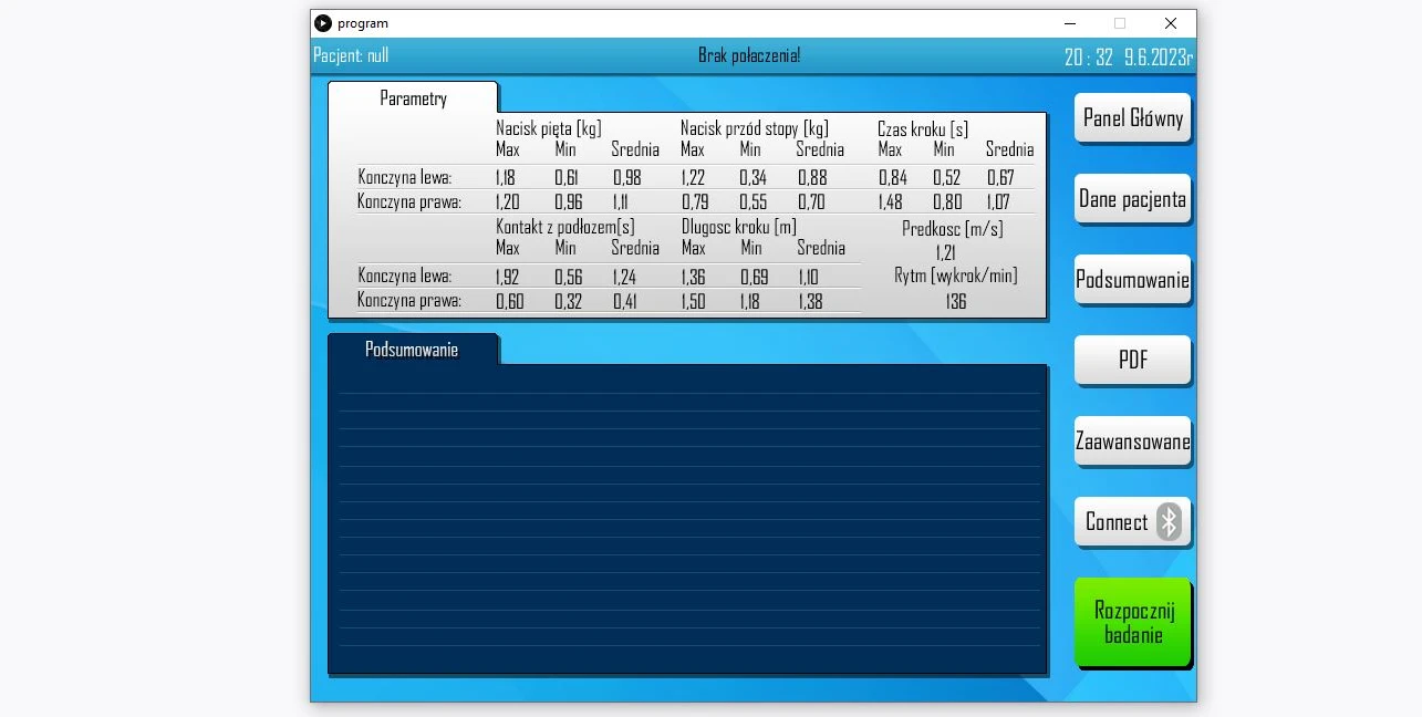 Monitor parametrów chodu